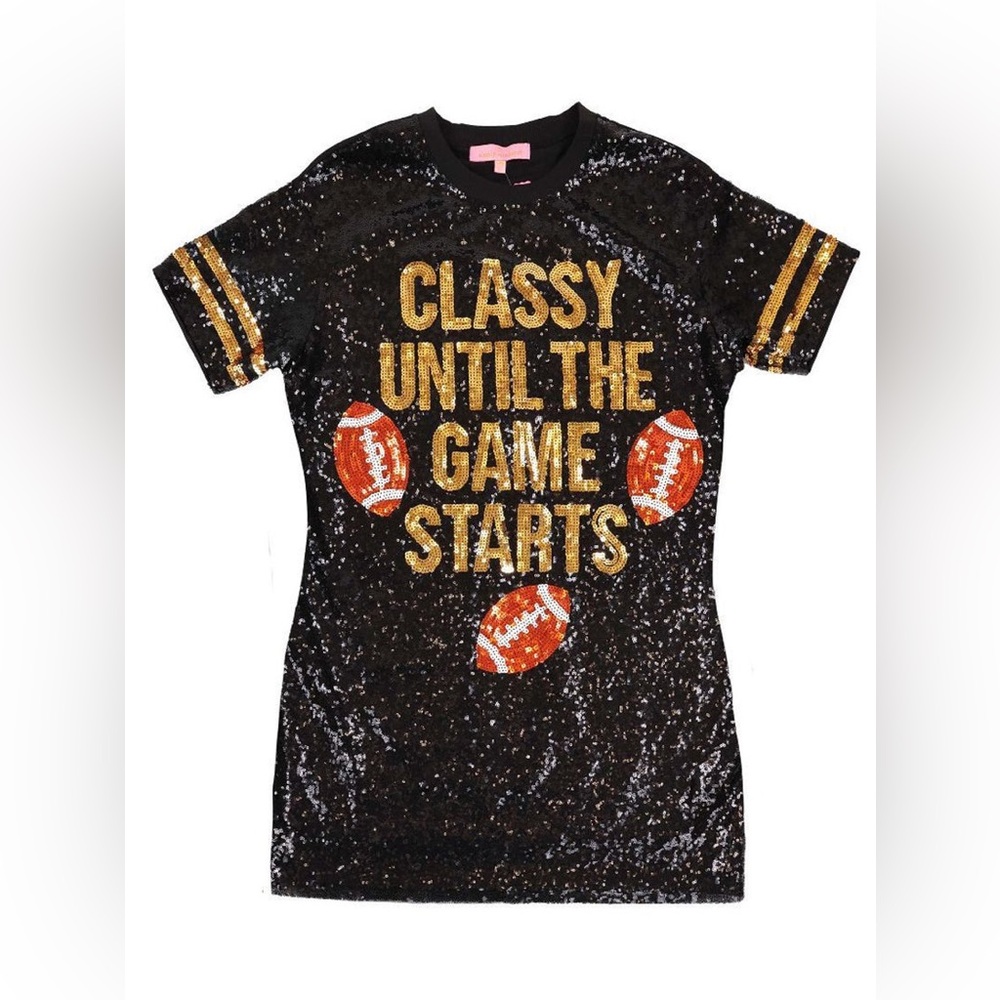 NWT Simply Southern 'Classy Until The Game Starts' Dress Size S/M - Picture 5 of 5